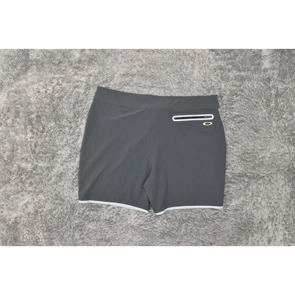 Oakley Men's Gray Swim Shorts Size 40 Polyester Drawstring Solid - Picture 3 of 7